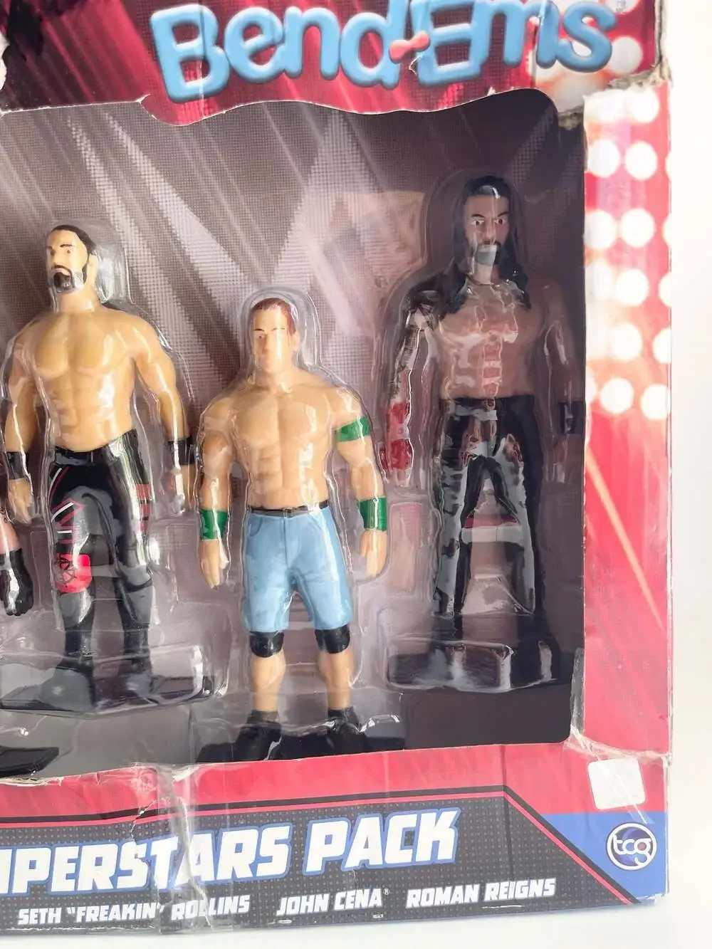 TCG Toys WWE Superstars 4 Character Pack Bend-Ems Action Figures